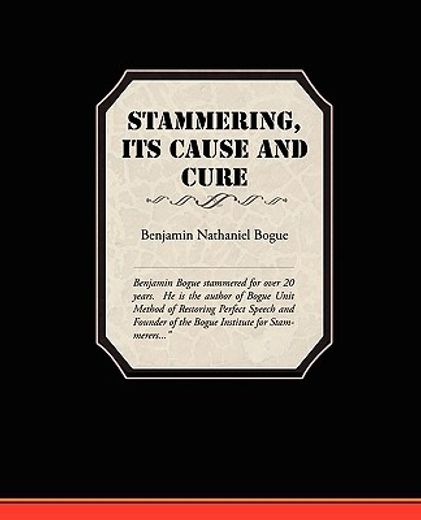 stammering,its cause and cure