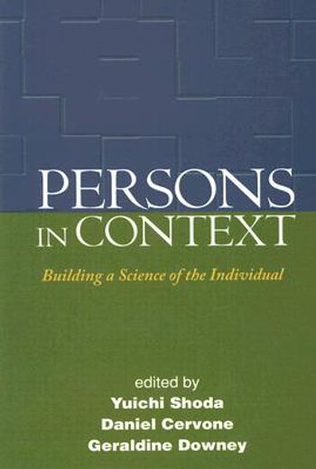 persons in context,building a science of the individual