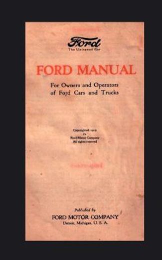 ford manual,for owners and operators of ford cars and trucks (1939)