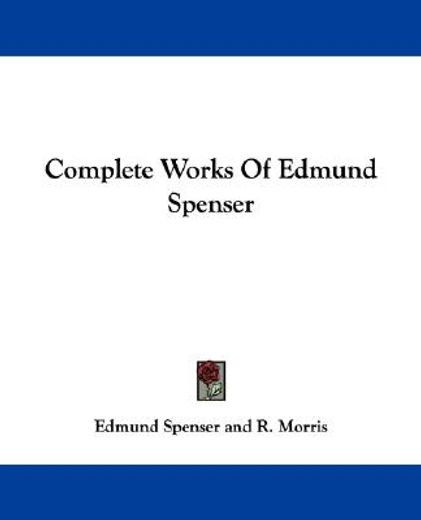 complete works of edmund spenser