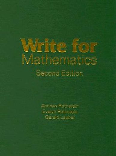 write for mathematics