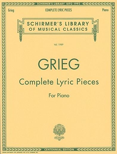 edvard grieg: complete lyric pieces