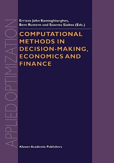 computational methods in decision-making, economics and finance (in English)