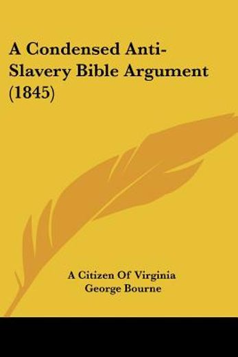 a condensed anti-slavery bible argument