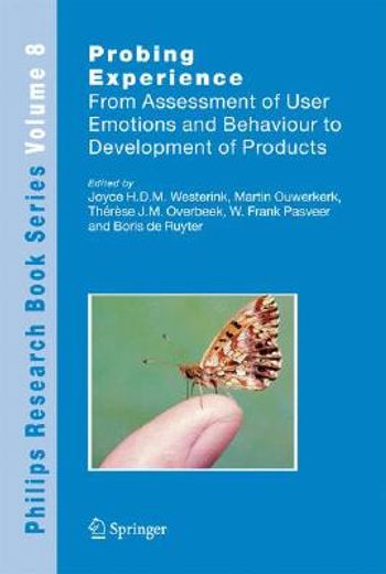 probing experience,from assessment of user emotions and behaviour to development of products