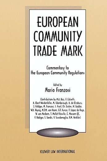 european community trademark,commentary to the european community regulations