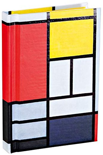 Piet Mondrian Mini Notebook: Pocket Size Mini Hardcover Notebook With Painted Edge Paper (in English)