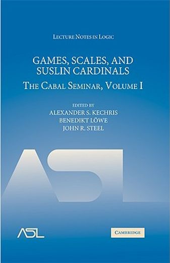 games, scales and suslin cardinals,the cabal seminar i