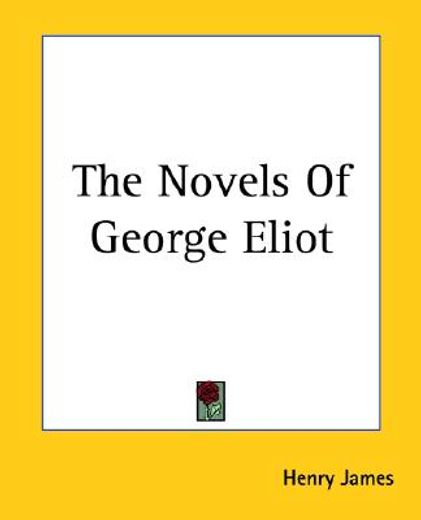 the novels of george eliot