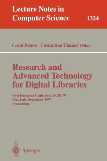 research and advanced technology for digital libraries (en Inglés)