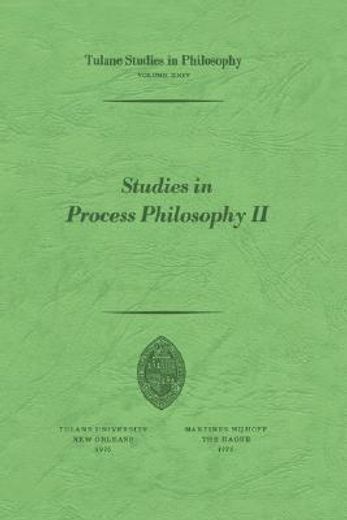 studies in process philosophy ii (en Inglés)