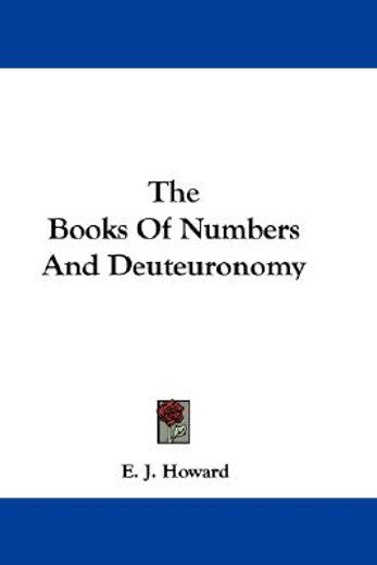 the books of numbers and deuteuronomy