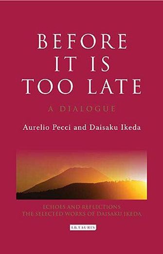 before it is too late,a dialogue