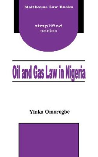 oil and gas law in nigeria