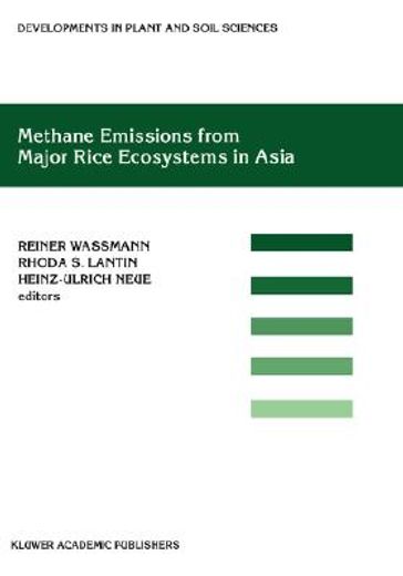methane emissions from major rice ecosystems in asia