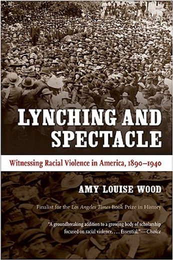 lynching and spectacle,witnessing racial violence in america, 1890-1940