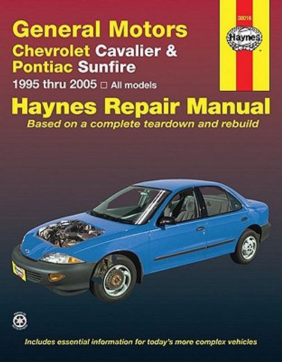 haynes repair manual general motors chevrolet cavalier & pontiac sunfire 1995 thru 2005