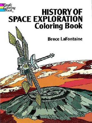 history of space exploration coloring book (in English)