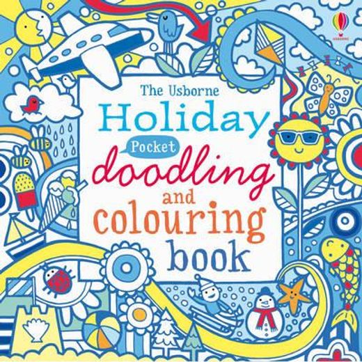 holidays pocket doodling and colouring book