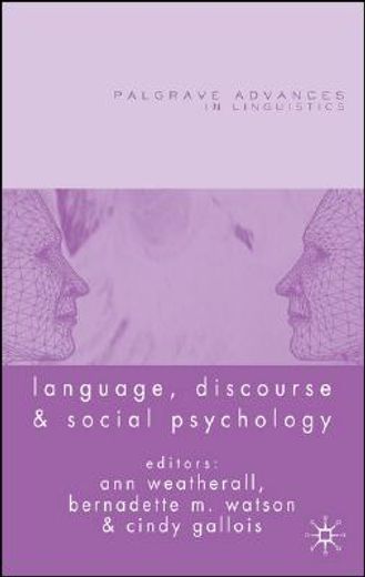 language, discourse and social psychology