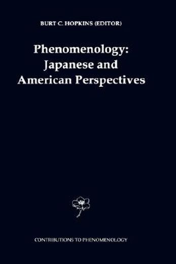 phenomenology: japanese and american perspectives (en Inglés)