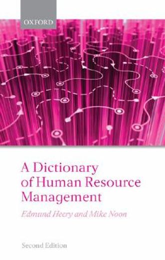 a dictionary of human resource management