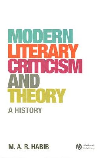 modern literary criticism and theory,a history