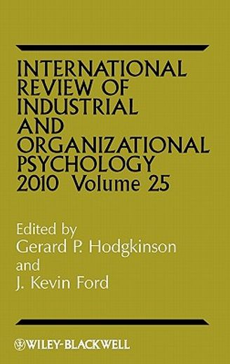 international review of industrial and organizational psychology 2010