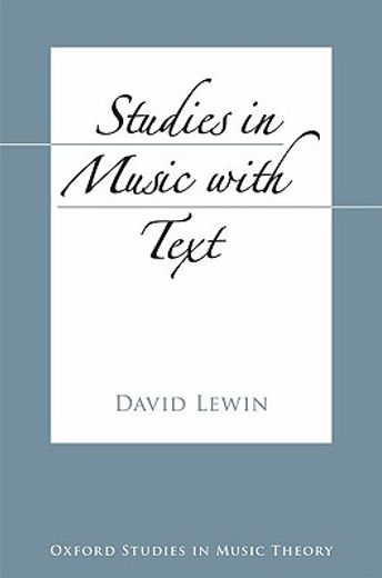 studies in music with text