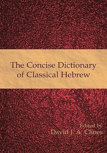 the concise dictionary of classical hebrew