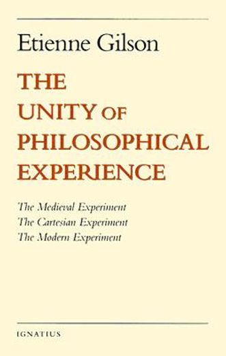 the unity of philosophical experience