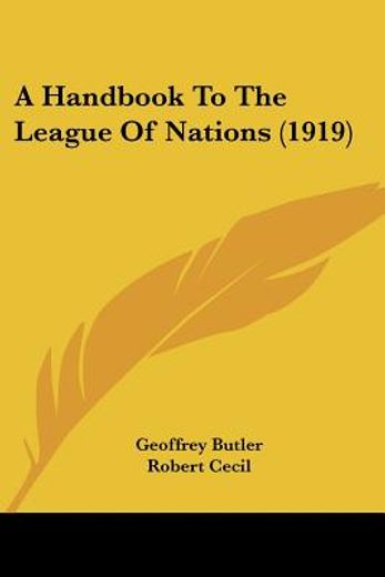 a handbook to the league of nations