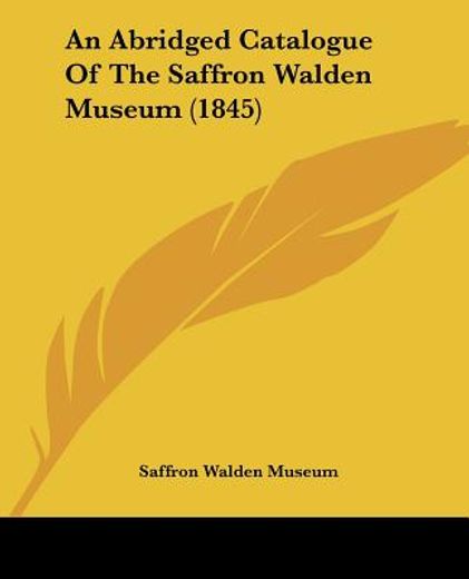 an abridged catalogue of the saffron wal