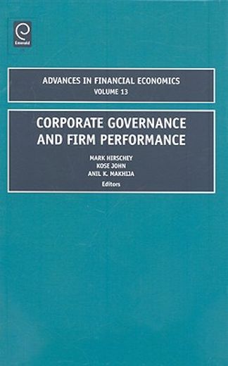 corporate governance and firm performance