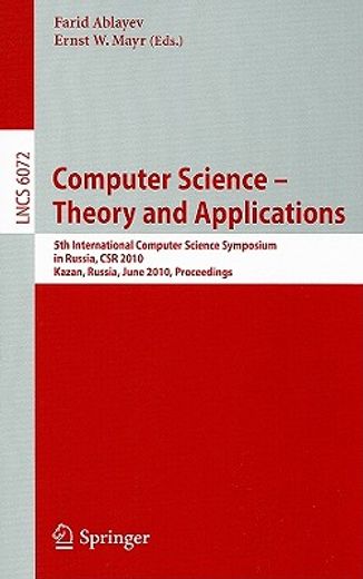 computer science -- theory and applications (en Inglés)