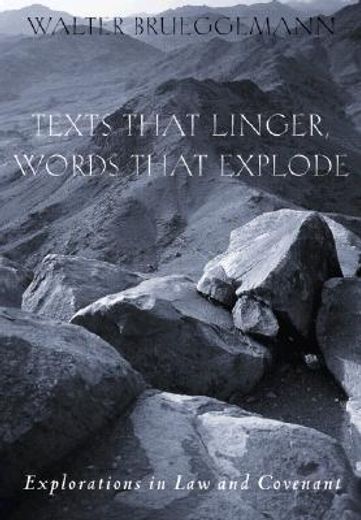 texts that linger, words that explode,listening to prophetic voices