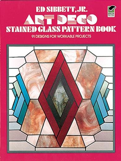 art deco stained glass pattern book,91 designs for workable projects (en Inglés)