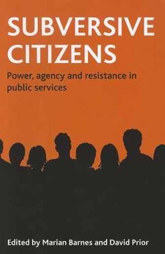 subversive citizens,power, agency and resistance in public services