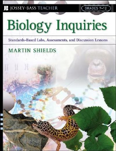 biology inquiries,standards-based labs, assessments, and discussion lessons (en Inglés)