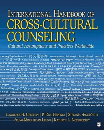 international handbook of cross-cultural counseling,cultural assumptions and practices worldwide