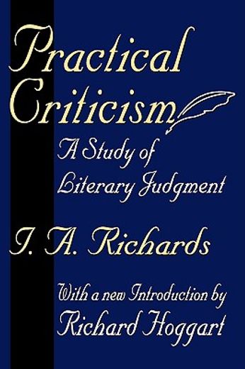 practical criticism,a study of literary judgment
