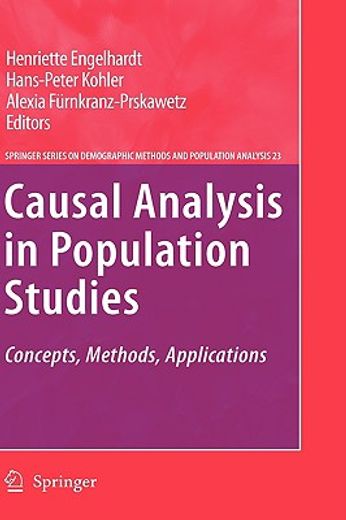 causal analysis in population studies,concepts, methods, applications