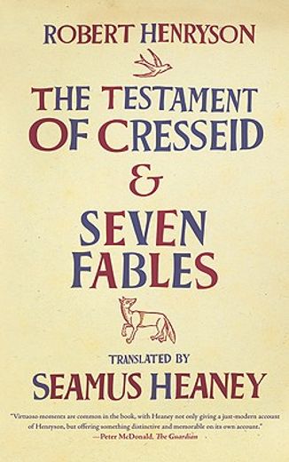 the testament of cresseid and seven fables (en Inglés)