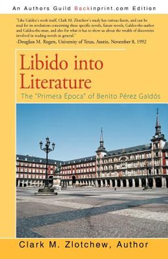 libido into literature: the primera epoca of benito perez galdos (en Inglés)