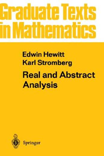 real and abstract analysis, 476pp, 1997, gtm 25 (en Inglés)