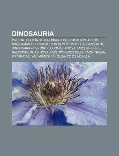 Libro Dinosauria: Paleontolog A De Dinosaurios, Evoluci N De Los ...