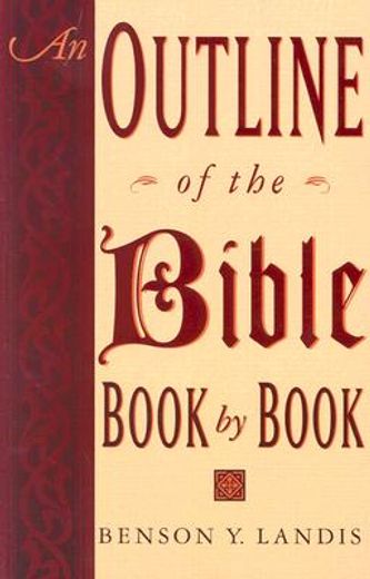 an outline of the bible,book by book