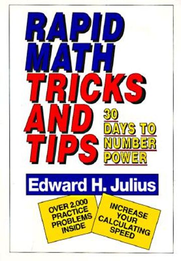 rapid math,tricks and tips, 30 days to number power (en Inglés)