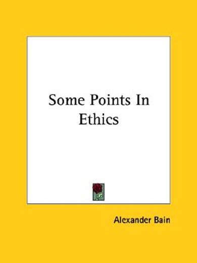 some points in ethics