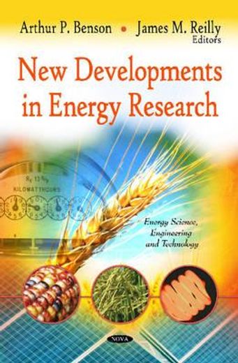 new developments in energy research